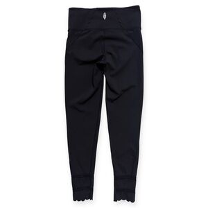 Free People Movement Scalloped Hem Black Leggings